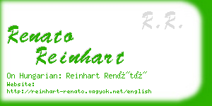 renato reinhart business card